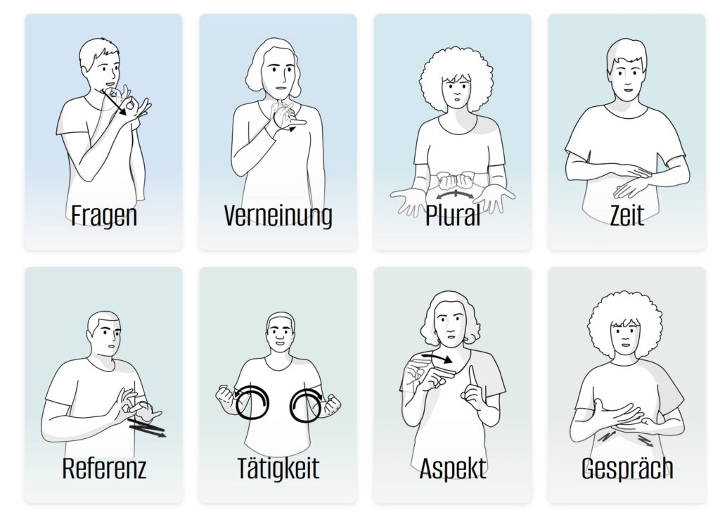 Screenshot der Homepage "signlanguageforpupils.eu"
